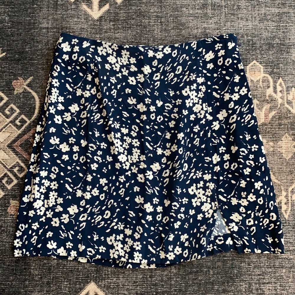 Free people flower print mini skirt
